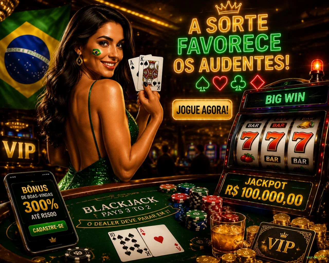Roleta e blackjack verde777